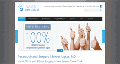 Desktop Screenshot of ihandsurgery.com
