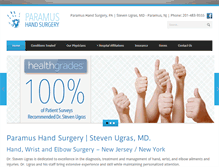 Tablet Screenshot of ihandsurgery.com